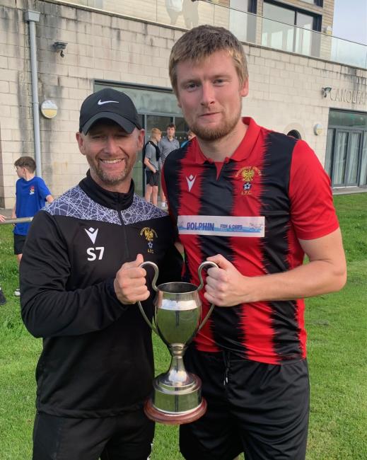 Chris O Sullivan and Scott Delaney at the presentation